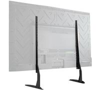 VIVO Universal LCD Flat Screen TV Table Top VESA Mount Stand Black | Base fits 22" to 65" (STAND-TV00Y)