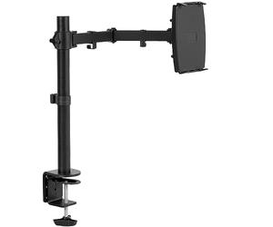 VIVO - Universal Tablet Computer Stand, Single Arm Adapter for 2 in 1 Laptops, Supports Laptop Monitors up to 15.6" without VESA Holes, Fully Support