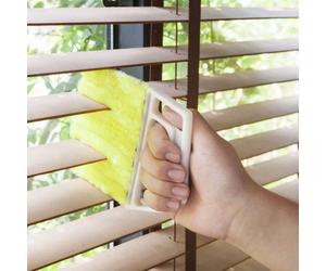 Vivo Venetian Window Blind Cleaner Microfibre 7 Brush Pronged Washable Duster Wet/dry