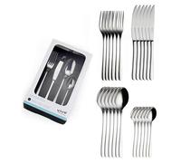 Vivo By Villeroy & Boch Group - New Fresh Basic Cutlery Service, 24 Pieces, Universal Cutlery Set For Day-To-Day Use, 18/10 Stainless Steel, Silver