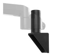 VIVO Wall Mount Conversion Pole Bracket, for Single or Dual Monitor Mount Arms, Standard 1-3/8 inch Diameter, Universal Compatibility, Weight Capacity 44 lbs, Black, MOUNT-WCB01