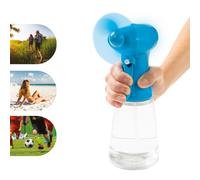 Vivo Water Mist Spray Handheld Fan Cooling Battery Sports Home Office 400Ml - Blue