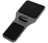 VIVO Wood Adjustable Length Arm Rest Mouse Pad with Wrist Cushion, Extension Platform Tray, Attaches to Chair with Straps, Black, MOUNT-MS02D