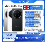 Vivo X200 Pro Chinese Version Mediatek Dimensity 9400 6.78'' 120Hz LTPO AMOLED Display 6000mAh Battery 90W SuperCharge Black