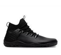VIVOBAREFOOT Magna Leather FG, Mens Leather and Wool Hiking Trainers with Barefoot Sole Obsidian
