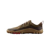 VIVOBAREFOOT Tracker Leather Low Mens Barefoot Hiking | Waterproof, Lightweight & Puncture Resistant | All Weather & Terrains | Wide Fit Grounding Shoes | Bracken