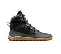 VIVOBAREFOOT Tracker Leather AT Mens Barefoot Hiking Boots | Waterproof, Lightweight & Puncture Resistant | All Weather & Terrains | Wide Fit Grounding Shoes | Obsidian