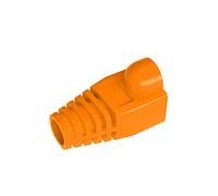 VIVOCH 50 Pcs Cat5 Cat5E Cat6 Strain Relief Boot, RJ45 Plug Connector Cover Modular Network Plug Cap Cable Connector Boots, Orange