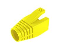 VIVOCH 50 Pcs Cat6 Cat6A Cat7 Strain Relief Boot, RJ45 Plug Connector Cover Modular Network Plug Connector Cap Cable Connector Boots, Yellow