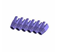 VIVOCH 50 Pcs Cat7 Cat7A Cat8 Strain Relief Boot, RJ45 Plug Connector Cover Modular Network Plug Connector Cap Cable Connector Boots, Purple