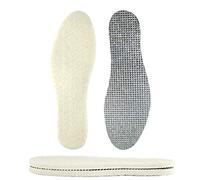 VivoFoot 2 Pairs Warm Premium Natural Wool Insoles for Winter, Thermal & Insulating Liners for Work Shoes, Boots, Slippers for Men & Women (L: UK 6-12 EU 40-46)