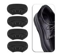 VivoFoot 4 PC Heel Grips, Heel Pads & Inserts for Too Big Shoes (Black,6mm)