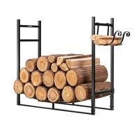 VIVOHOME 3ft Heavy Duty Indoor Outdoor Firewood Storage Log Rack with Kindling Holder