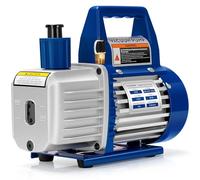 VIVOHOME AC Vacuum Pump 1/3HP 4CFM Single Stage HVAC Pump for Mini Split HVAC Auto Systems Car AC Refrigeration with Oil Bottle Manual Refrigerant R12, R22, R134a, R410a, R502