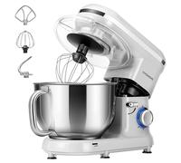 VIVOHOME Electric Stand Mixer with Bowl for Baking Dough Mixer | 1500W 10 Speed Tilt-Head Kitchen Electric Food Mixer Make Bread with Beater, Dough Hook and Egg Separator