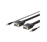 VivoLink 30 m VGA + 3.5 mm Cable M/M VGA Cable Black 30 m VGA (D-Sub); VGA (D-Sub); VGA (30 m; VGA (D-Sub); VGA (D-Sub); male; Black; 1920 x 1200 pixels)