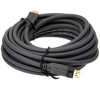 VivoLink Black DisplayPort to HDMI Video Adaptor Cables - Black - 10 m (10 m, DisplayPort, HDMI, Male, Male, Gold)