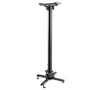 VIVOLINK - Heavy-Duty Projector Ceiling Mount - For Pitched or Flat Ceiling - Variable Distance: 74.5-114.5cm - Projector Hole Distance: 13-47cm - Max Loading Capacity: 35kgs - Black