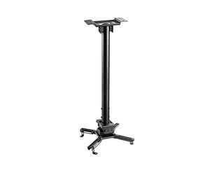 VIVOLINK - Heavy-Duty Projector Ceiling Mount - Medium - For Pitched or Flat Ceiling - Variable Distance: 60.5-90.5cm - Projector Hole Distance: 13-47cm - Max Loading Capacity: 35kgs - Black