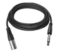 Vivolink PROAUDXLRJACKS0.5 Audio Cable - 0.5m XLR to 6.35mm Male Black