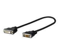 VivoLink prodviadapdvi 0.2 m DVI-D DVI-D DVI Black Cable - 0.2 M DVI (DVI-D, DVI-D Male, Female, Black)