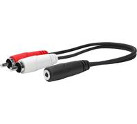 Vivolink PROMJFRCAM0.2 Audio Cable 0.2 m 3.5mm Female to 2x RCA Male Gold-Plated