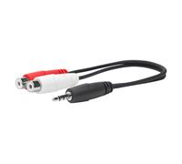 Vivolink PROMJMRCAF0.2 audio cable 0.2 m 2 x RCA 3.5mm Black