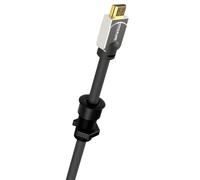 Vivolink VLDG22-B Desk Cable Grommet - 35mm Black Aluminium - Cable Management