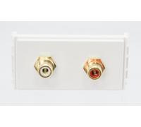 Vivolink WI221285 socket-outlet 2 x RCA White