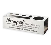 Vivopisew Therapist Definition Thank You Gifts, Stainless Steel Pencil Holder, Appreciation Gifts for Counselor Social Worker Psychologist, Inspirational Decor for Mental Health Professionals VP183