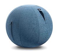 Vivora Luno - Sitting Ball Chair for Office and Home, Lightweight Self-Standing Ergonomic Posture Activating Exercise Ball Solution with Handle & Cover, Classroom & Yoga, Standard