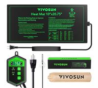 VIVOSUN 10"X20.75" Seedling Heat Mat And Digital Thermostat Combo Set Met Standard