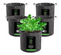 VIVOSUN 5-Pack 12L Grow Bags Heavy Duty 500G Thickened Nonwoven Plant Fabric Pots with Handles for Vegetables, Flowers, Fruits, Greenhouse and Garden