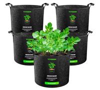 VIVOSUN Planting Grow Bags, nonwoven fabric, Black, 10 Gallons