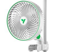 VIVOSUN AeroWave E6 Grow Tent Fan 6”, EC Motor, Smart Wifi Control, US Patented Auto Oscillating Clip fan, Weatherproof IP-54, Strong Airflow but Quiet for Hydroponic Ventilation Circulation, 1-Pack