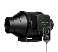 VIVOSUN AeroZesh S4 Inline Duct Fan 100 mm Extractor Fan 353 m³/h with E12 Speed Controller and Entirely Programmable PWM-Controlled EC Fan for Grow Tent Ventilation