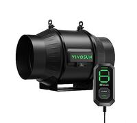 VIVOSUN AeroZesh T6 Inline Duct Fan 150 mm Extractor Fan 693 m³/h with E12 Speed Controller and Entirely Programmable PWM-Controlled EC Fan AeroZesh T6 for Grow Tent Ventilation