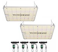 VIVOSUN Grow Lamp 100 W Full Spectrum Plant Lamp with Samsung Diodes Grow Light for Indoor Plants Seedling Vegetative and Flower in 60 x 60 cm, 90 x 90 cm Grow Tent, Greenhouse VS1000E Pack of 2