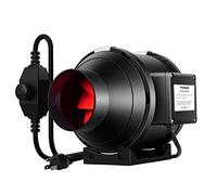 VIVOSUN Inline Duct Fan 100 mm, 323 m³/h EC Motor with Speed Controller, Quiet Pipe Fan, R4 Pipe Fan for Indoor, Grow Box, Grow Tent and Greenhouse Hydroponics