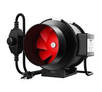 VIVOSUN Inline Duct Fan 150 mm, 663 m³/h EC Motor with Speed Controller, Quiet Pipe Fan, R6 Pipe Fan for Indoor, Grow Box, Grow Tent and Greenhouse Hydroponics