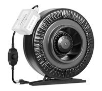 VIVOSUN Inline Duct Fan, 150 mm, 748 m³h with Variable Speed Control for Grow Tent, Ventilation, Plant Tent, Indoor, Garden, Ventilation Fan, Z6 Pipe Fan, Black