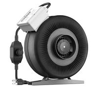VIVOSUN Inline Duct Fan 4 Inch 203 CFM with Variable Speed Control for Grow Tent, Ventilation, Plant Tent, Indoor, Garden, Ventilation Fan, Z4 Pipe Fan, Black