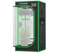 VIVOSUN Pro Grow Tent 60 x 60 x 120 cm Grow Tent with Thick 22 mm Poles, Oxford Fabric with Highly Reflective Mylar Extra Hanging Poles for Hydroponics P224 for AeroLight A100, No High CFM Set