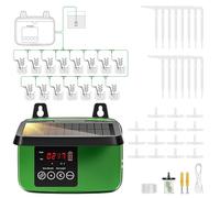 VIVOSUN Solar Automatic Drip Irrigation Kits with Timer, 3W Output, Solar Powered Auto Drip Irrigation System, 15 Pots Garden Plant Watering System, Plant Waterer Indoor Outdoor