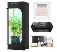 VIVOSUN VGrow All-in-One Smart Grow Box 61X51cm, Grow System Kit with Samsung LM301H EVO Grow Light, Advanced Circulation & Ventilation System, Irrigation, Magnetic Window for Indoor Hydroponics
