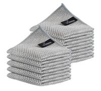 VIVOTE 10PCS Double-Layer Wire Cleaning Cloths for Dishwashing,Lint Free Non-Scratch Wire Dishcloth,Multifunctional & Reusable Dish Cloths for Wahing Up Scrubbing Cloth 20x20cm