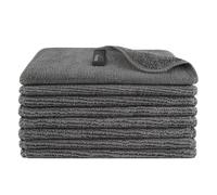 VIVOTE Makeup Remover Cloth Washable Ultra Soft Facial Cleansing Wipe, Reusable Microfibre Face Cloths 20X20CM, 8 Pieces,400gsm (Grey)