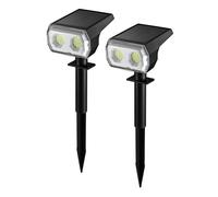 VIVREAL 48LED solar spotlight warm white type 2-pack CPD-09
