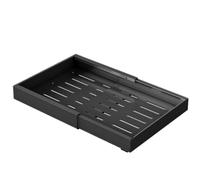 VIVREAL Drill-Free Steel Retractable Pull-Out Rack - Heavy-Duty Large Size Black (Single Unit) S42B