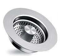 ViWaVee Pop-Up Sink Plug, Drain Plug with 304 Stainless Steel for Sink Bore 72-87 mm, Depth > 40 mm